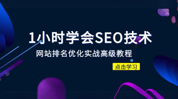 1 小时学会 SEO 技术：网站排名优化实战高级教程，秒杀市面 95% 收费几千的 SEO 教程 - 网创&网赚 项目教学