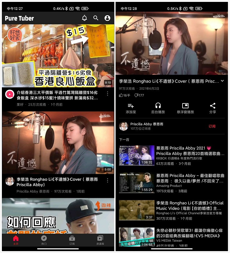 油管纯净版 Pure Tuber v2.15.20.103 解锁VIP - 网创&网赚 项目教学