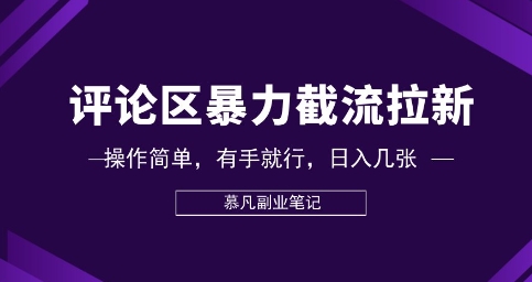 评论区暴力截流拉新:捡钱项目,操作简单,有手就行,日入几张-HEIHUIX